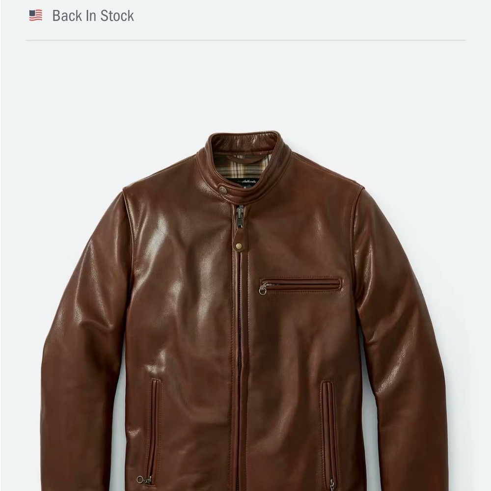 Schott NYC Rich Brown Leather Jacket